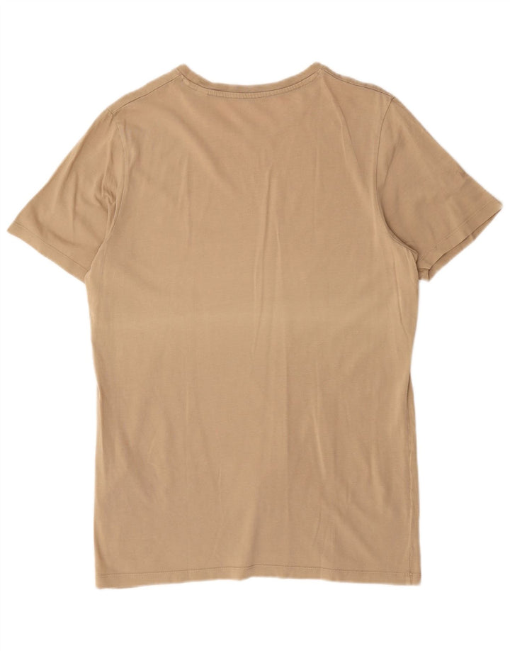T-shirt męski Jack & Jones, duży, beżowy, bawełniany
