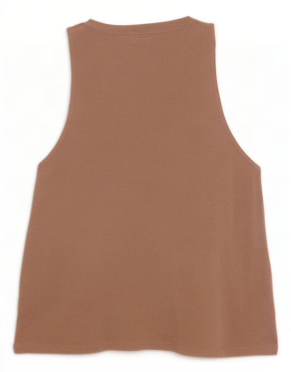 Damski sweter bez rękawów Zara UK 10 Small Beżowa Wiskoza