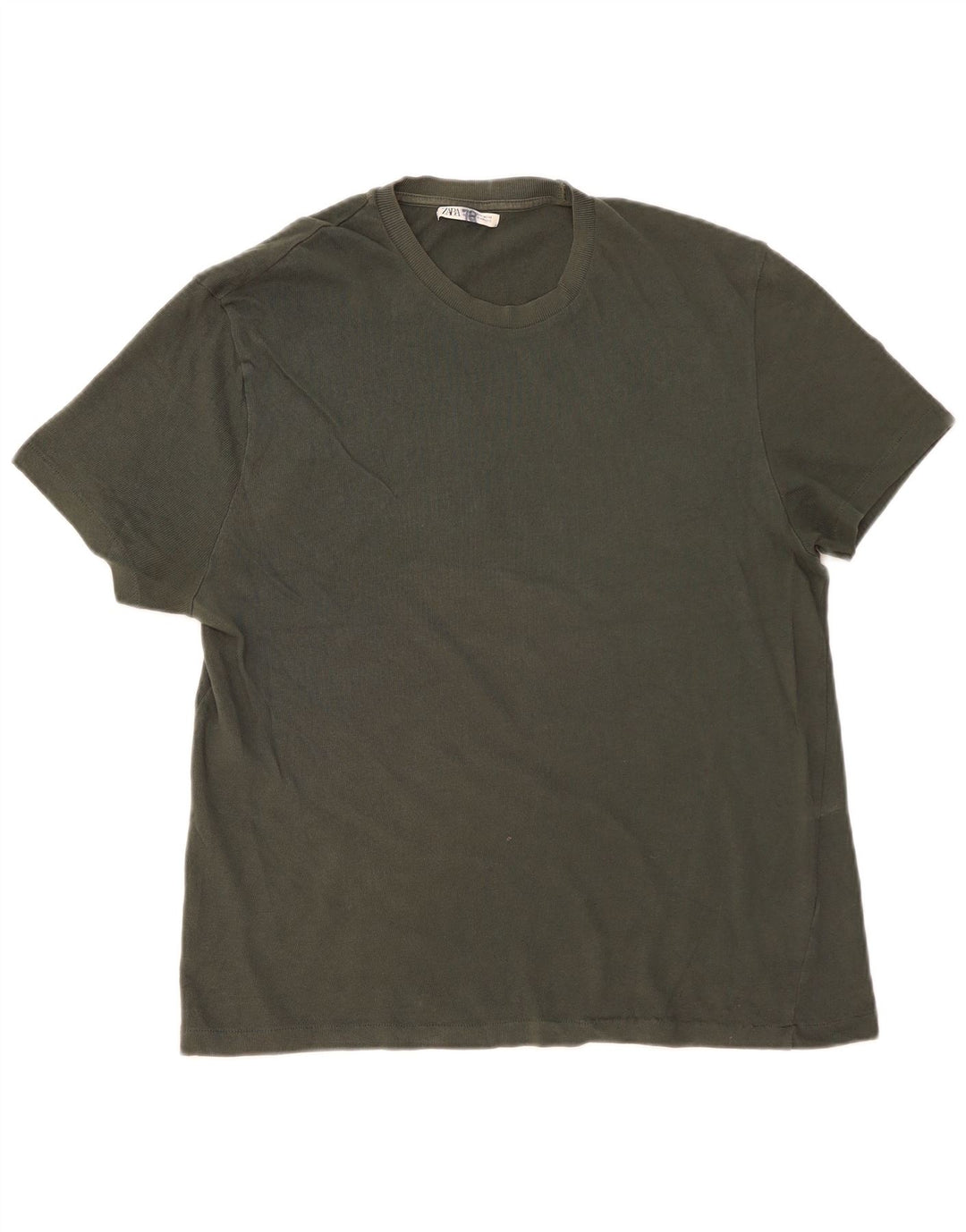 Męski T-shirt Zara, duży, khaki