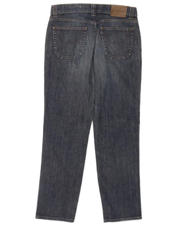 Jeckerson Womens Straight Jeans W32 L29 Blue Cotton