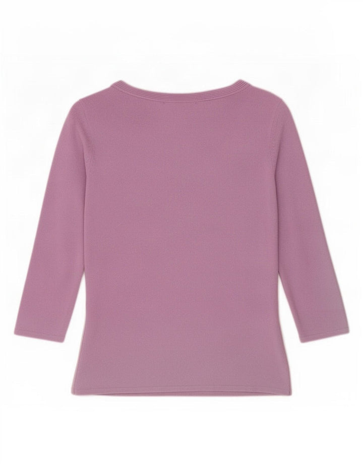 Damski top Zara z rękawem 3/4 UK 12, średni fiolet, wiskoza
