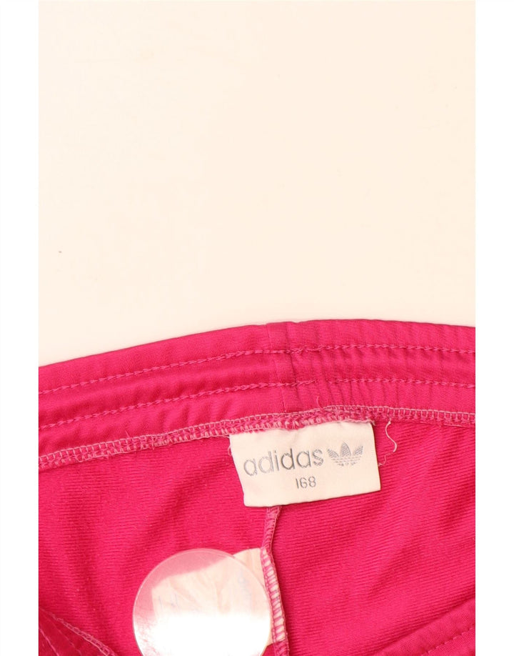 Spodnie dresowe ADIDAS dziewczęce 14-15 lat różowy poliester