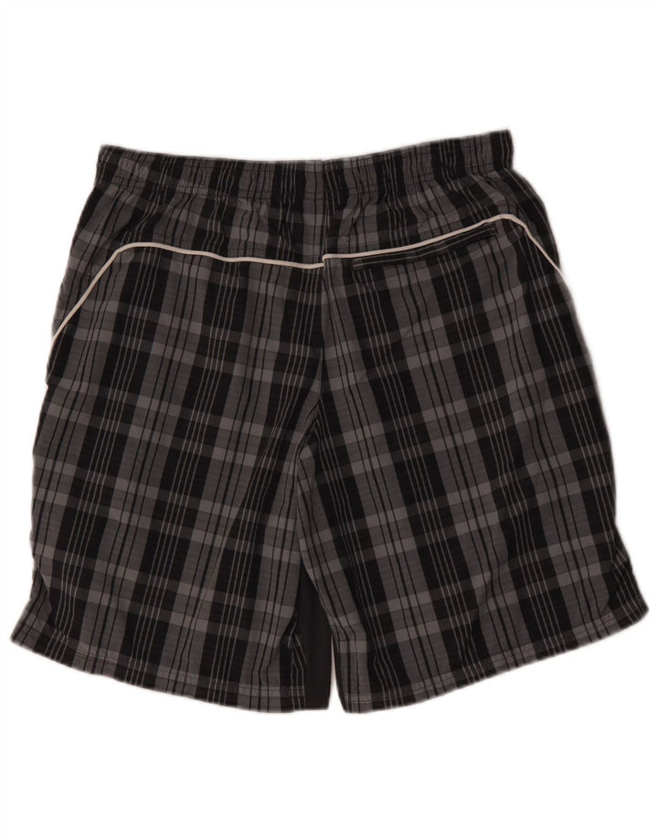 Męskie spodenki sportowe Nike, poliester w szarą kratkę