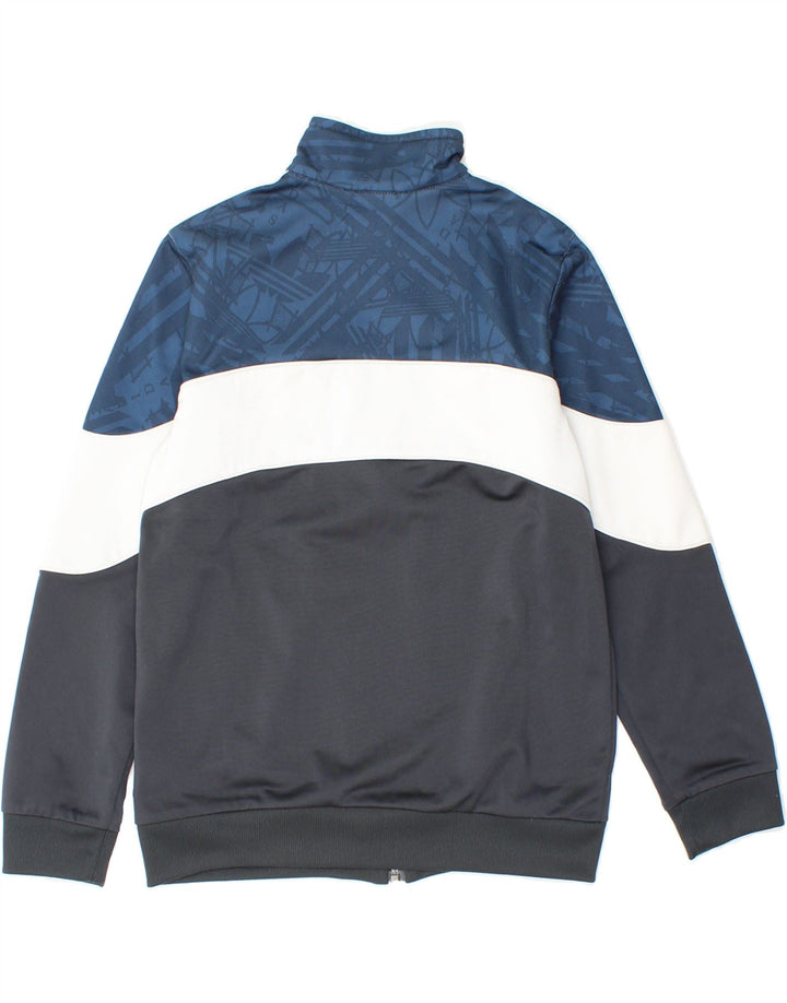 ADIDAS Boys Tracksuit Top Jacket 9-10 Years Blue Colourblock Polyester Vintage Adidas and Second-Hand Adidas from Messina Hembry 