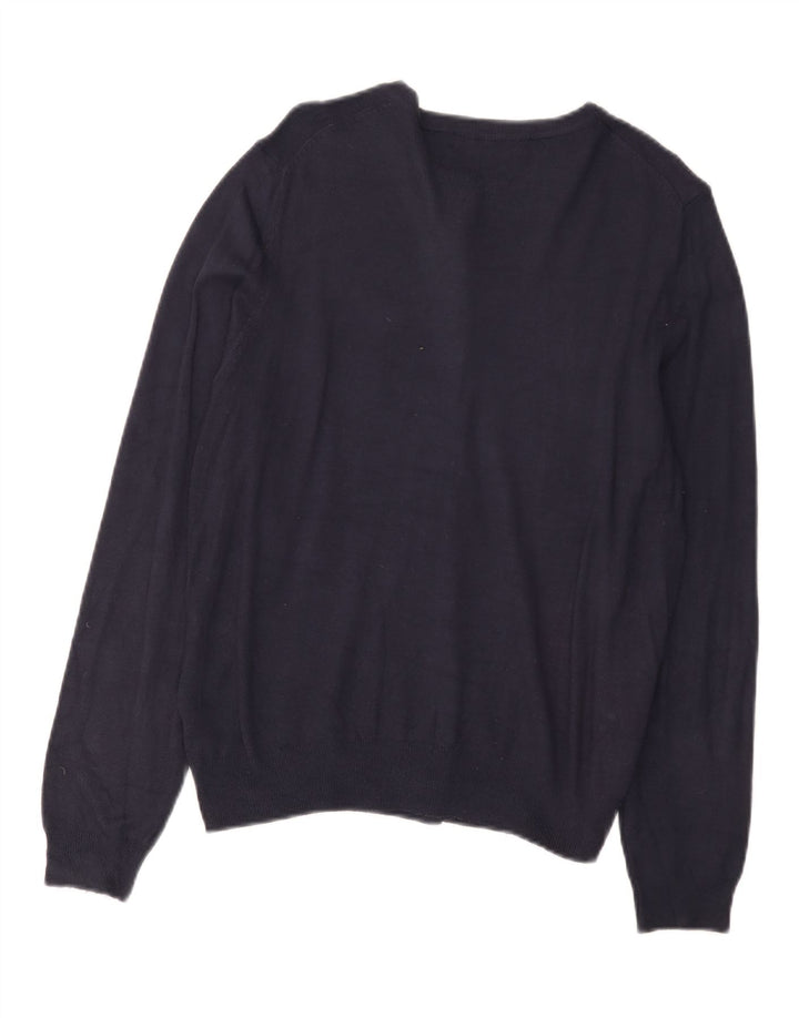 Sweter damski Marks & Spencer UK 14, duży, granatowy, wiskoza
