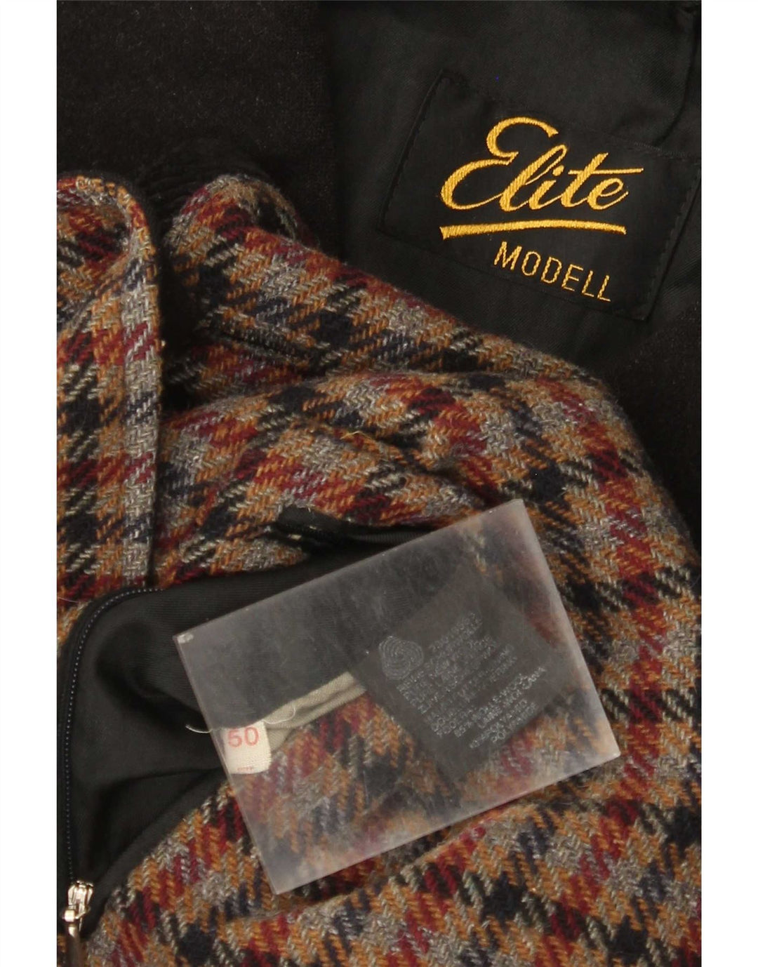 Płaszcz męski Elite IT 50, duży, czarny, nowy wełniany
