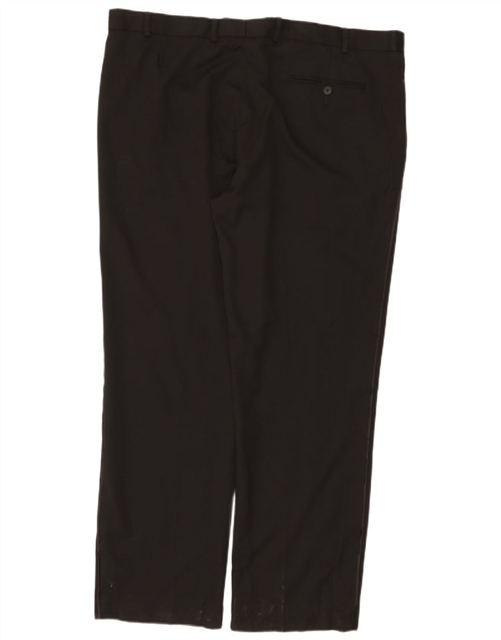 Damskie spodnie garniturowe Marks & Spencer Straight Regular W42 L31 Czarne