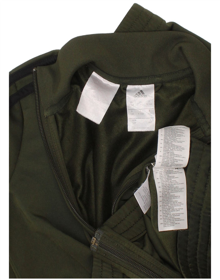 Chłopięca bluza dresowa Adidas 9-10 lat Khaki Poliester