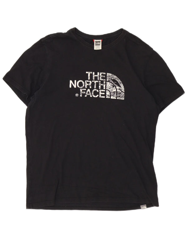 Męski T-shirt z grafiką The North Face XL, czarny, bawełniany