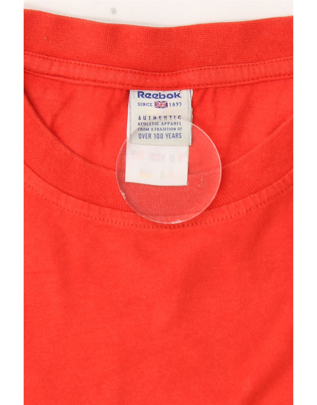 Męski T-shirt z grafiką REEBOK, duży, czerwony, bawełniany