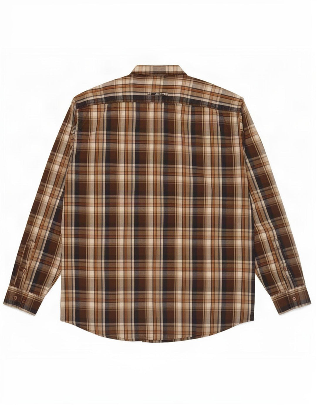 Koszula męska Camel Active 2XL z bawełny w brązową kratkę