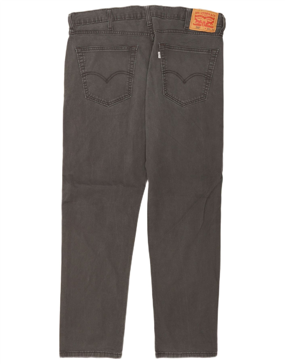 Męskie jeansy Levi's 502 Tapered W38 L32 Szara bawełna