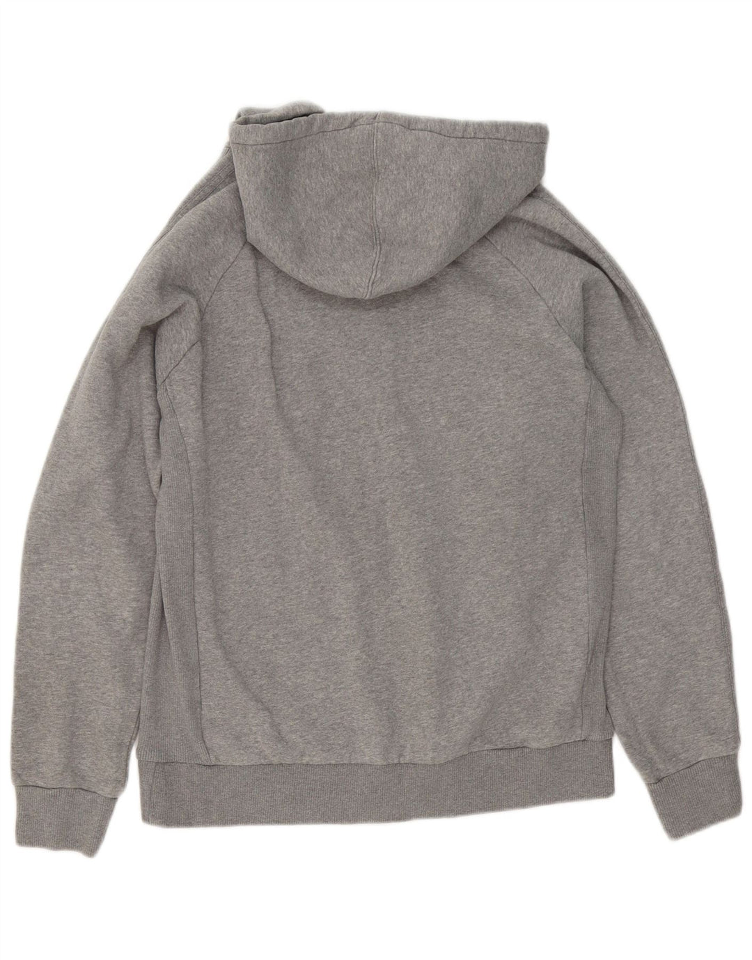 Adidas Męski sweter z kapturem i zamkiem błyskawicznym, średnioszary, bawełniany z plamkami