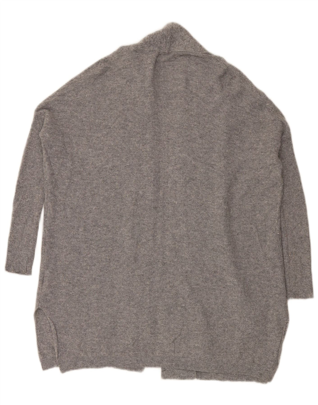 Damski sweter oversize Superdry z otwartym kardiganem UK 2 2XS Szary nakrapiany