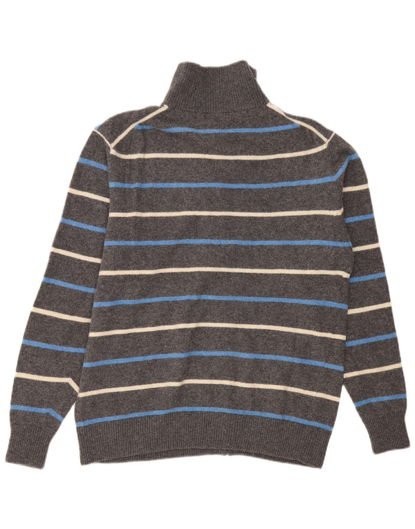 Męski sweter Kappa 2XL Szara wełniana w paski
