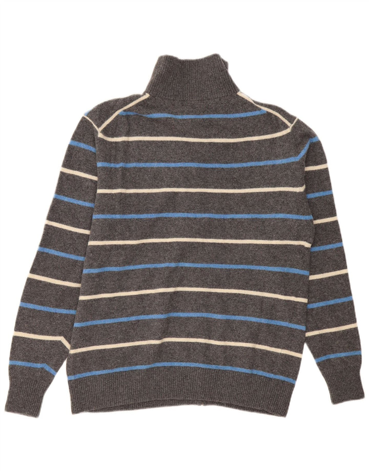 Męski sweter Kappa 2XL Szara wełniana w paski