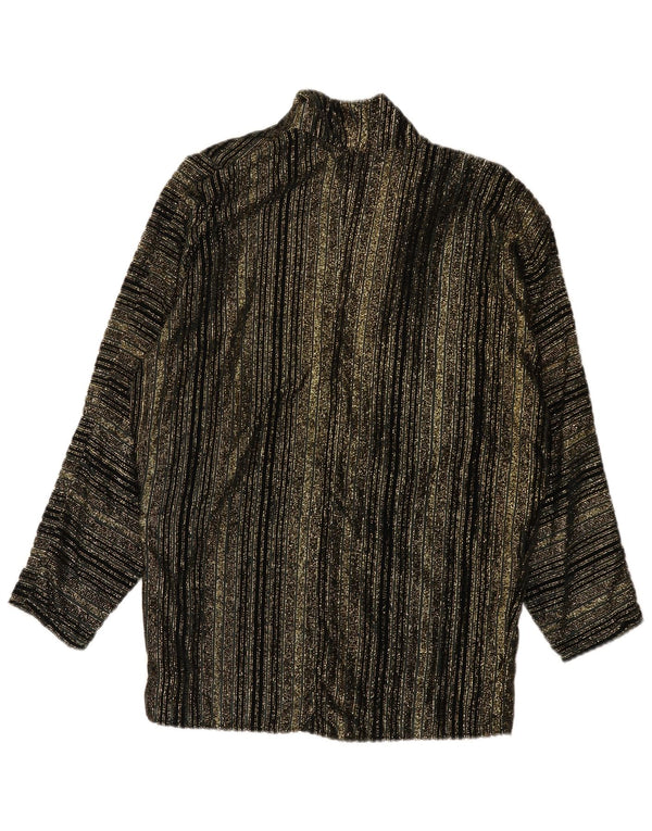 Vintage damska marynarka zapinana na 1 guzik UK 16, duże czarne paski
