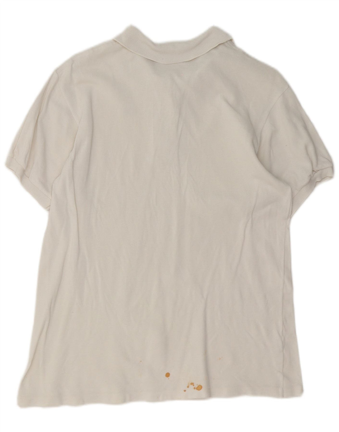 Damska koszulka polo Lacoste, rozmiar 46 XL, biała, bawełniana