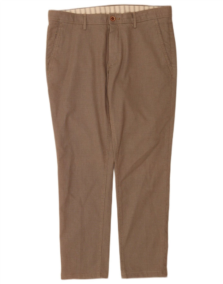 Męskie spodnie Chino Massimo Dutti EU 40 Medium W31 L27 Brązowe geometryczne