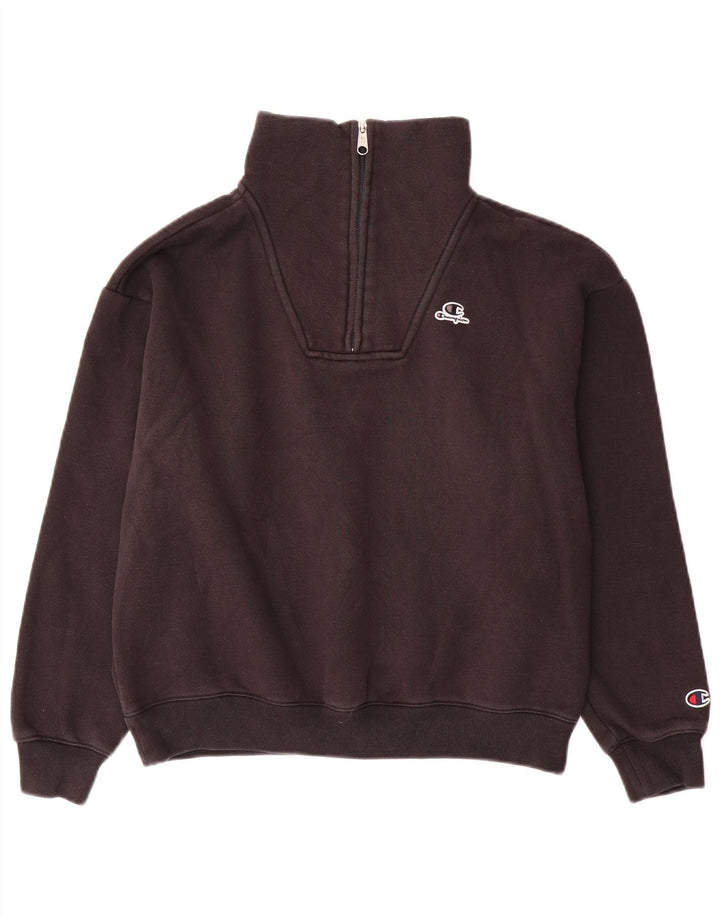 Damski sweter oversize z zamkiem błyskawicznym Champion UK 10 Small Black