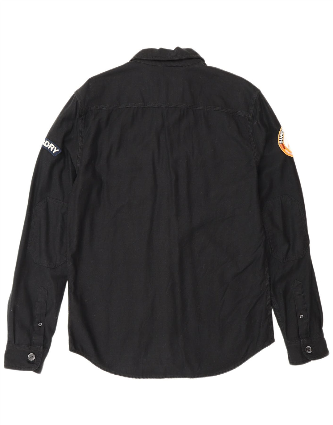 Męska koszula wojskowa Superdry, duża, czarna, bawełniana