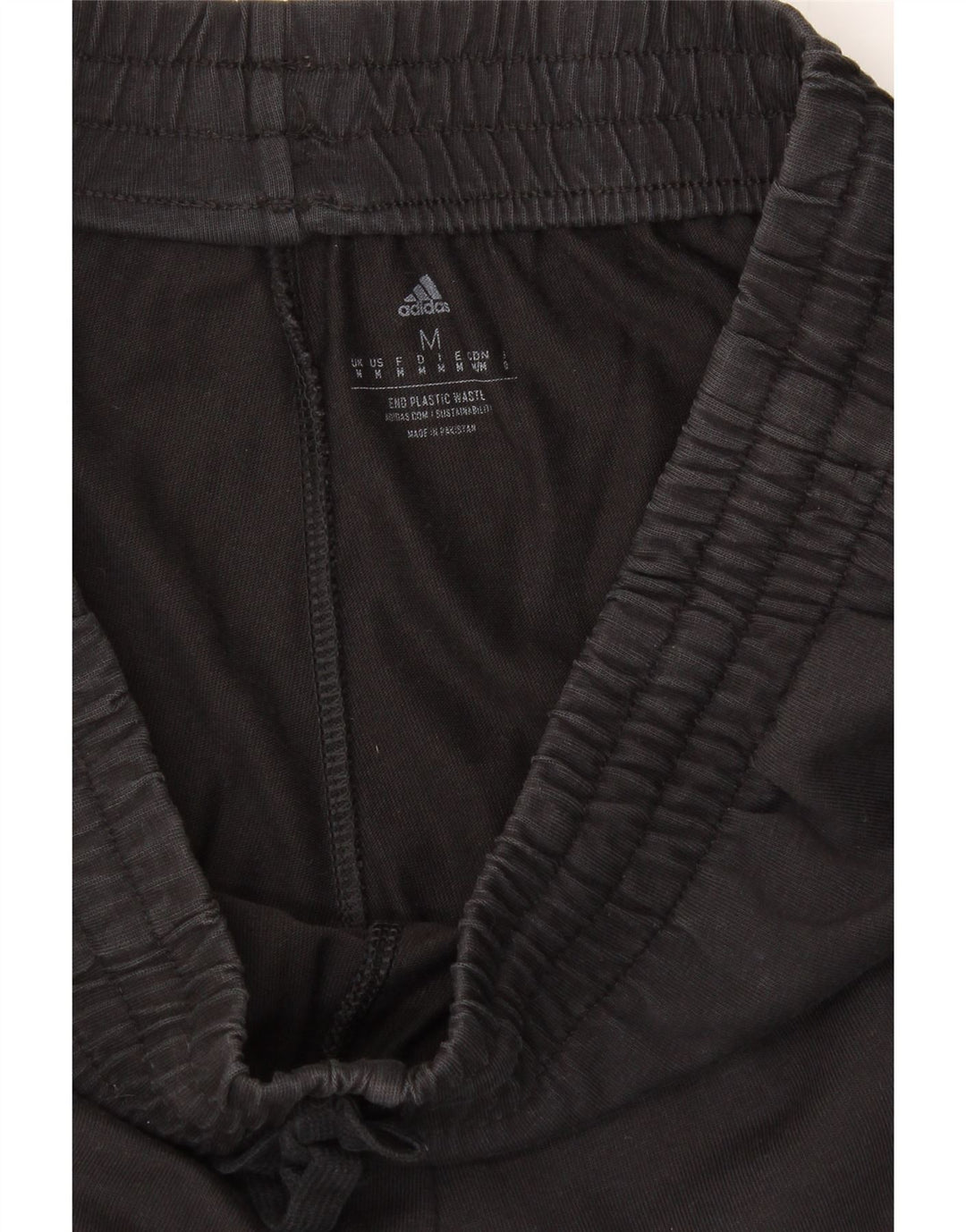 ADIDAS Mens Graphic Sport Shorts Medium Black Cotton Vintage Adidas and Second-Hand Adidas from Messina Hembry 