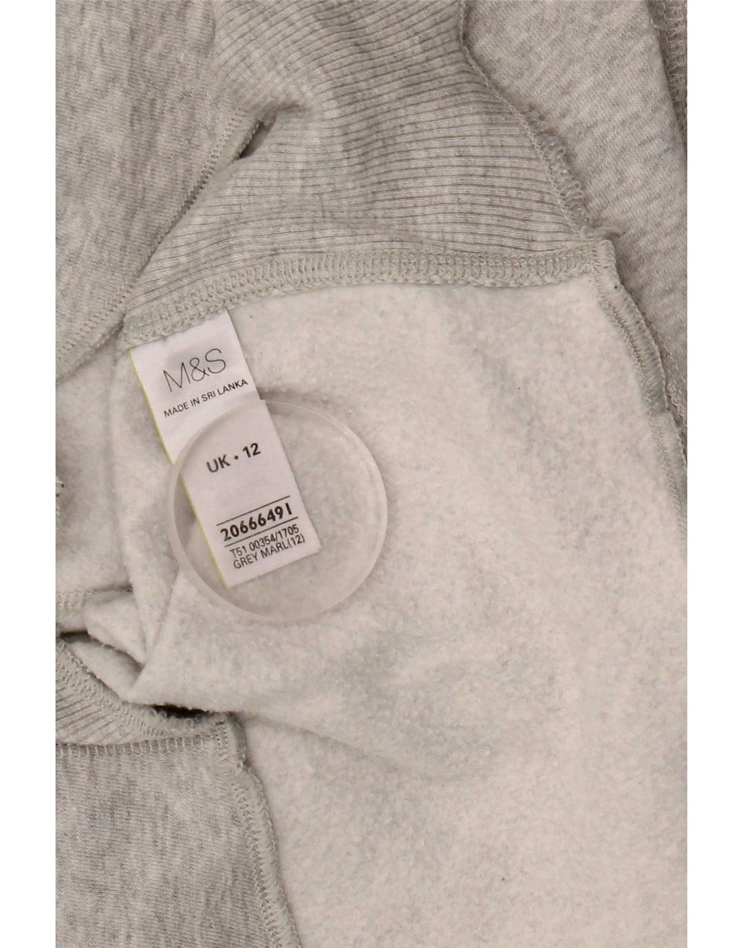 Damski sweter z kapturem Marks & Spencer UK 12, średnioszary, bawełniany
