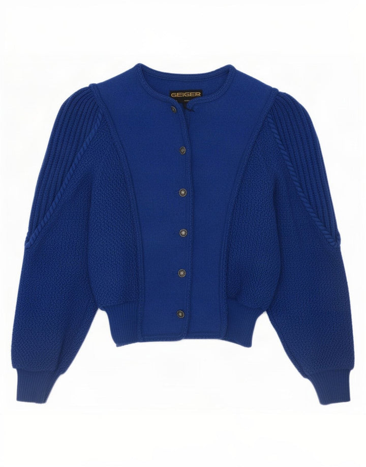Sweter damski Geiger EU 36, mały, niebieski, nowa wełna