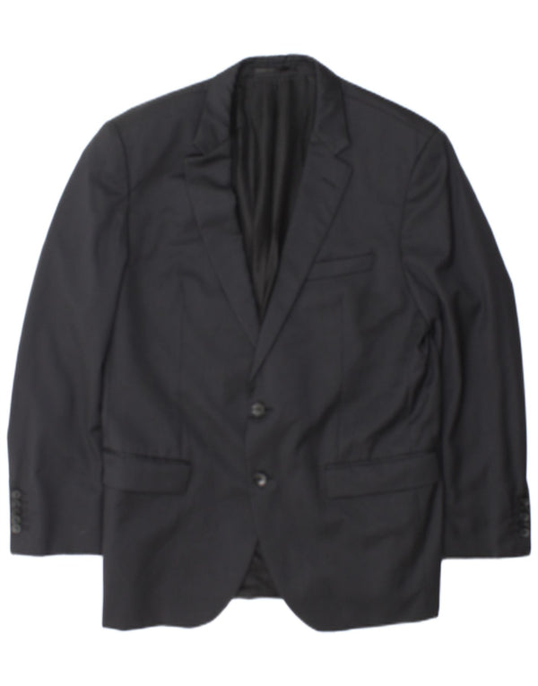Męska marynarka Hugo Boss, zapinana na 2 guziki, EU 52 XL, szara w prążki
