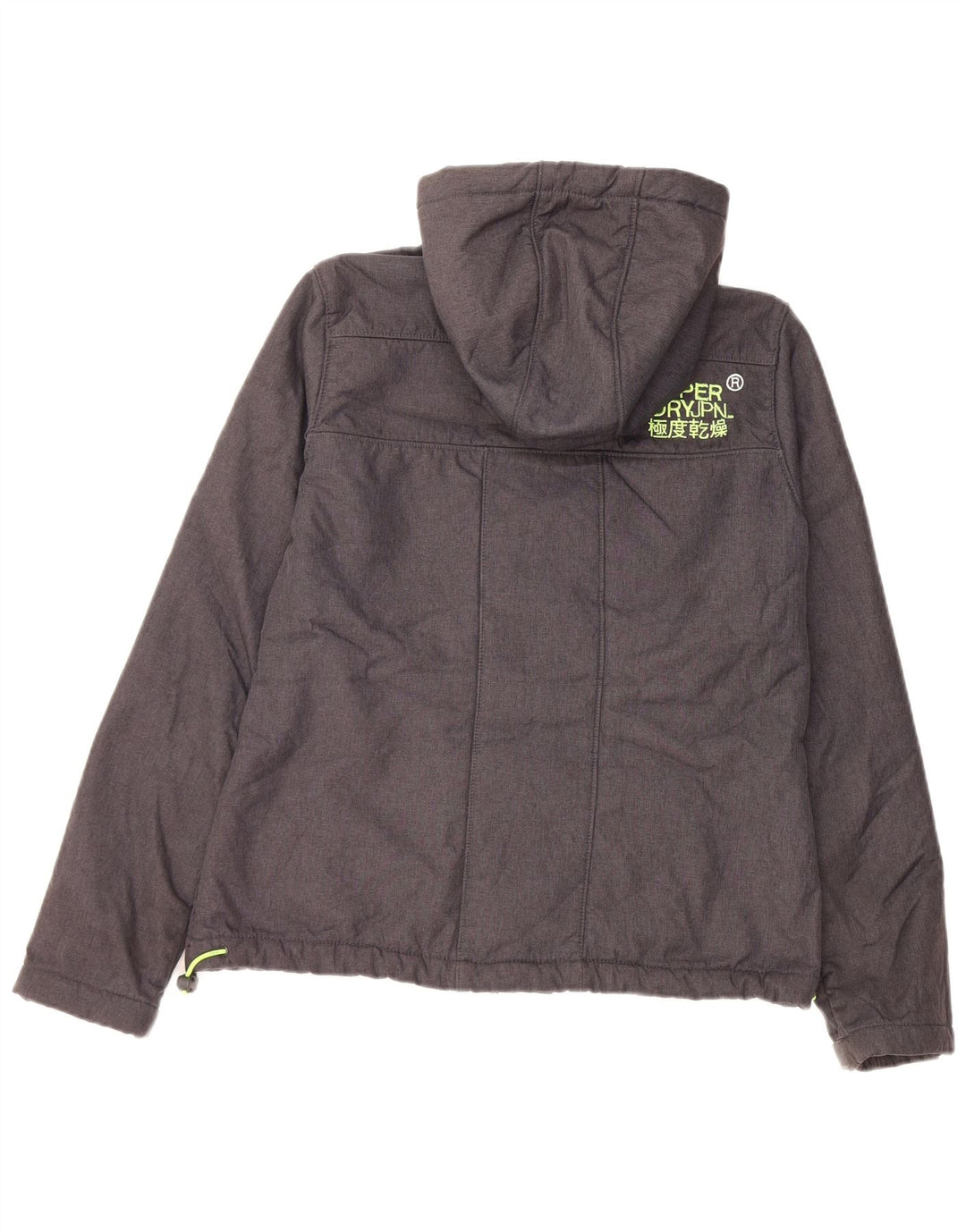 Damska kurtka wiatrówka Superdry Windtrekker UK 16, duży, szary poliester