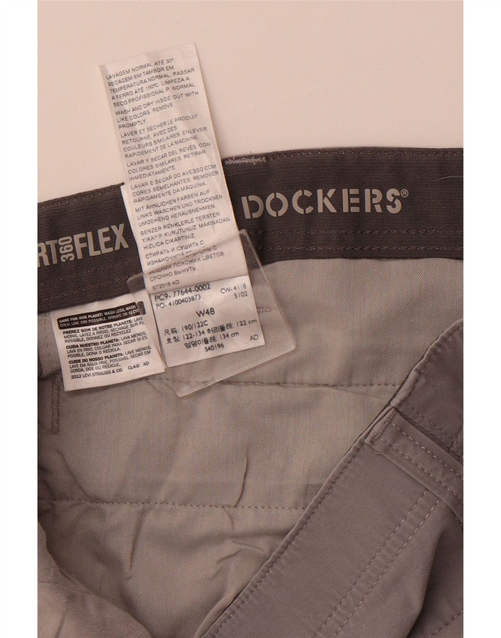 Męskie spodenki chino DOCKERS W48 4XL szara bawełna