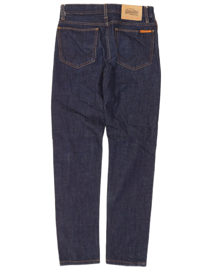 Damskie jeansy Superdry Slim W28 L30 Granatowe, bawełniane