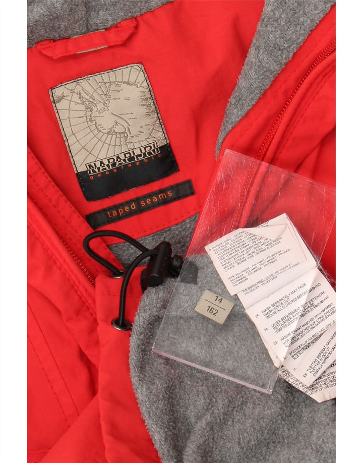 Chłopięca kurtka Anorak Napapijri Geographic Graphic 13-14 lat, czerwona, poliamid