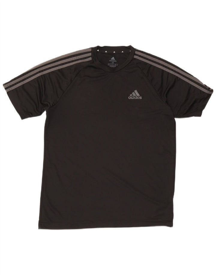 Męska koszulka Adidas Aeroready Top, średni czarny poliester