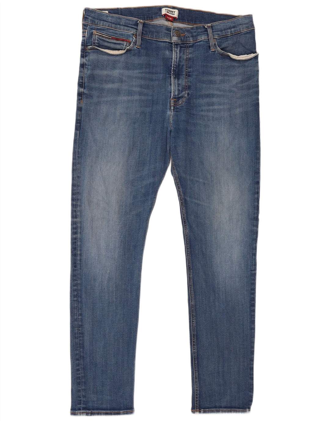 Męskie jeansy slim fit Tommy Hilfiger W36 L30 Niebieskie