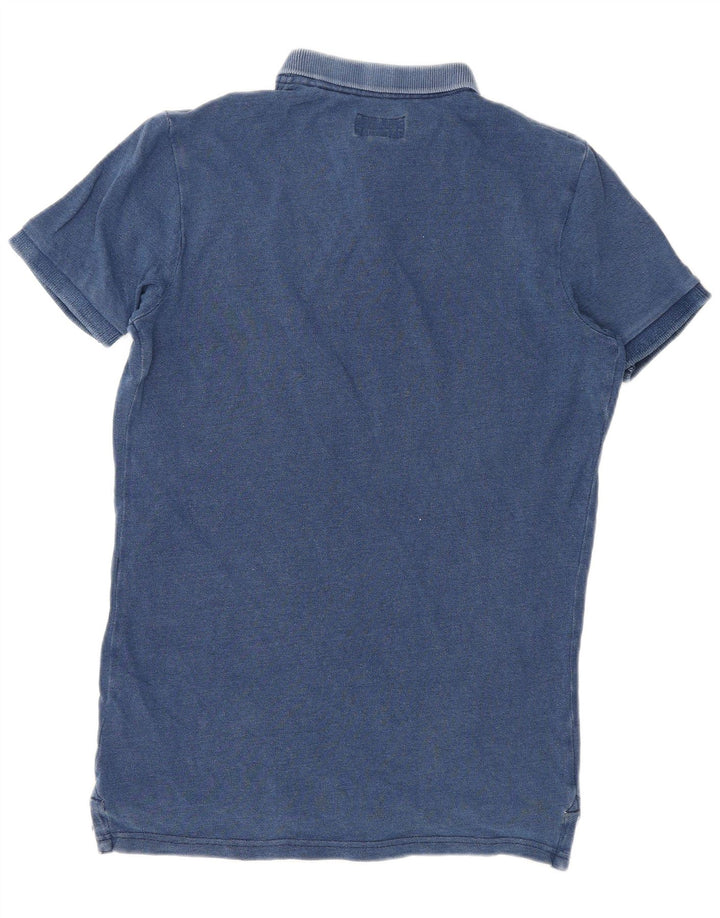 Męska koszulka polo Superdry, mała, granatowa, bawełniana