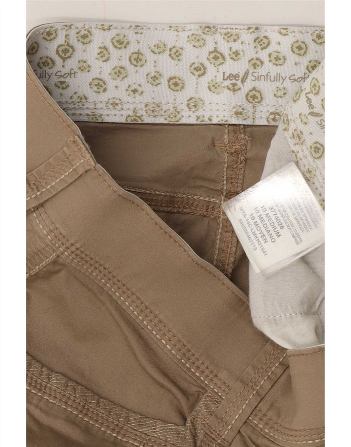 Damskie spodenki cargo Lee US 10 Large W32 beżowa bawełna