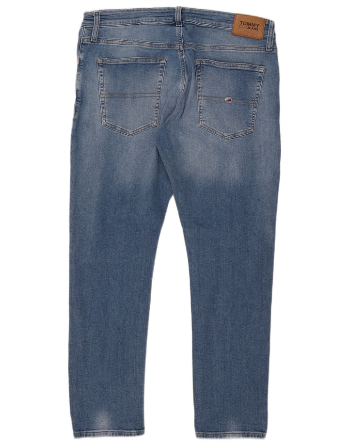 Męskie jeansy slim fit Tommy Hilfiger W38 L29 Niebieskie