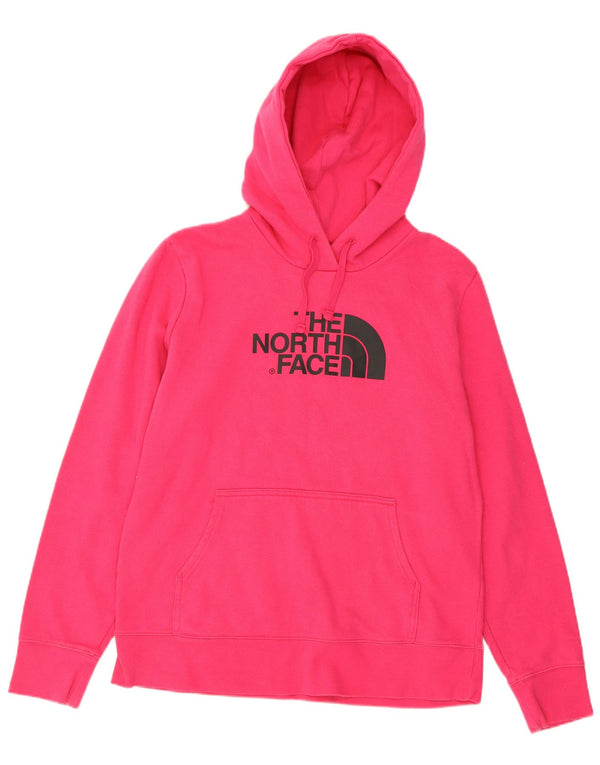 Damski sweter z kapturem THE NORTH FACE UK 16, duży, różowy, bawełniany