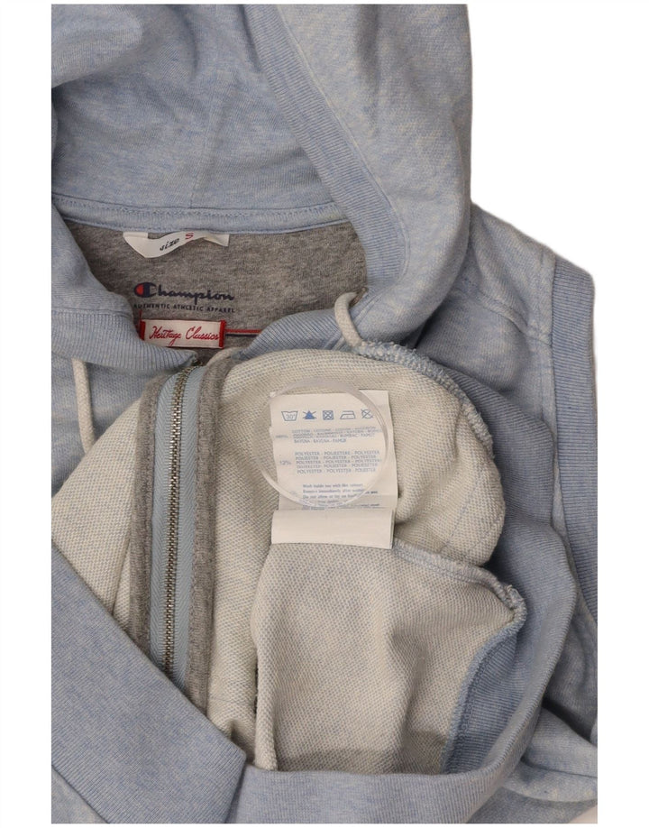 Sweter z kapturem i zamkiem błyskawicznym CHAMPION Womens Heritage Classics UK 10 Small Blue