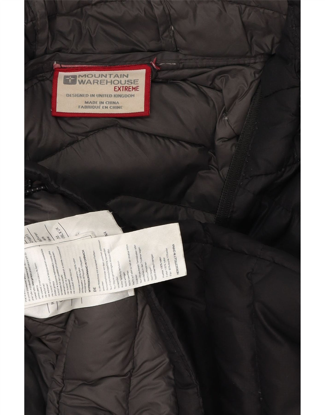 MOUNTAIN WAREHOUSE Męska ocieplana kurtka z kapturem UK 42 XL, czarny poliester