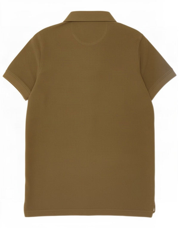 Męska koszulka polo Massimo Dutti, mała, bawełniana w kolorze khaki