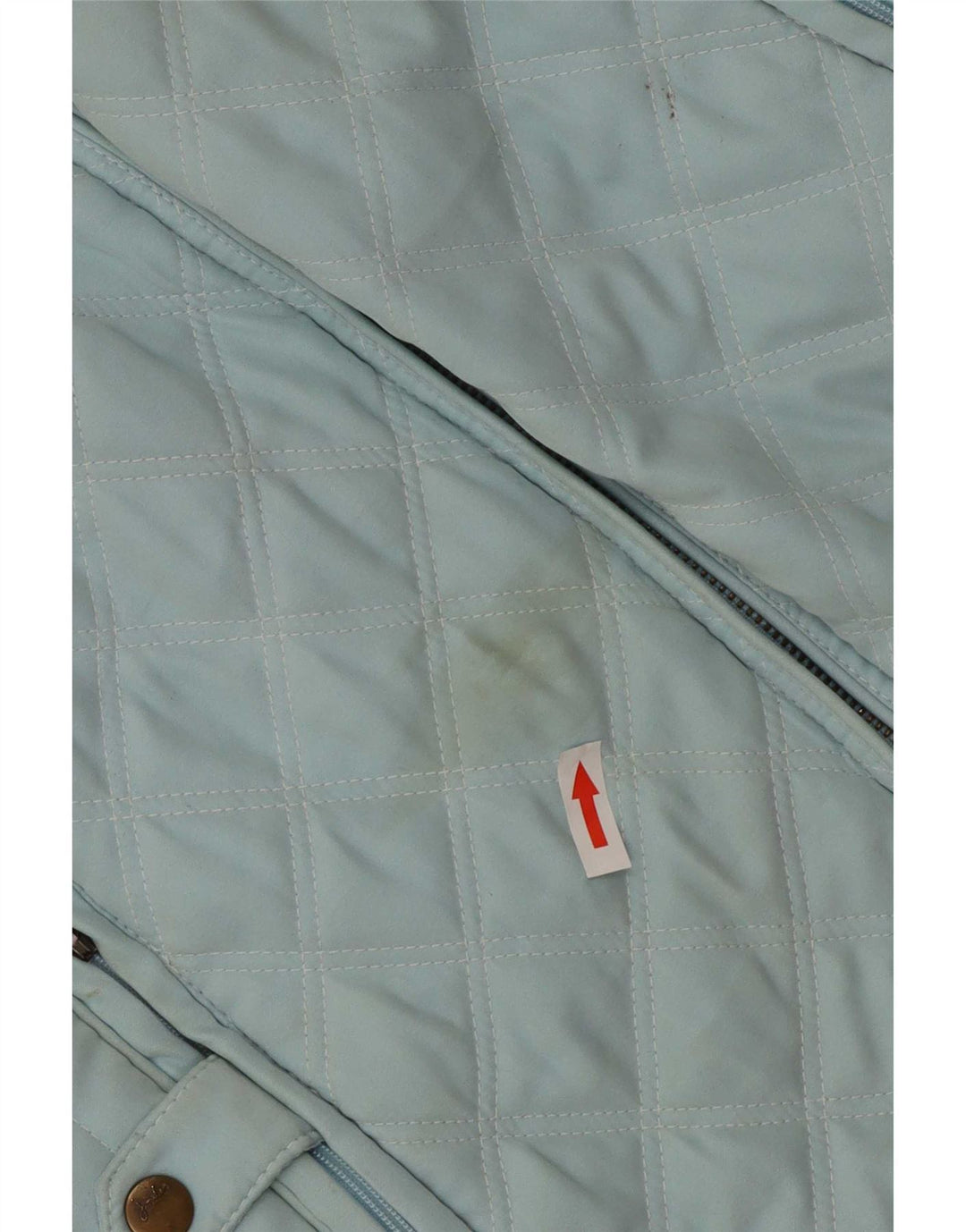Damska pikowana kurtka Joules UK 16 Large Blue Cotton