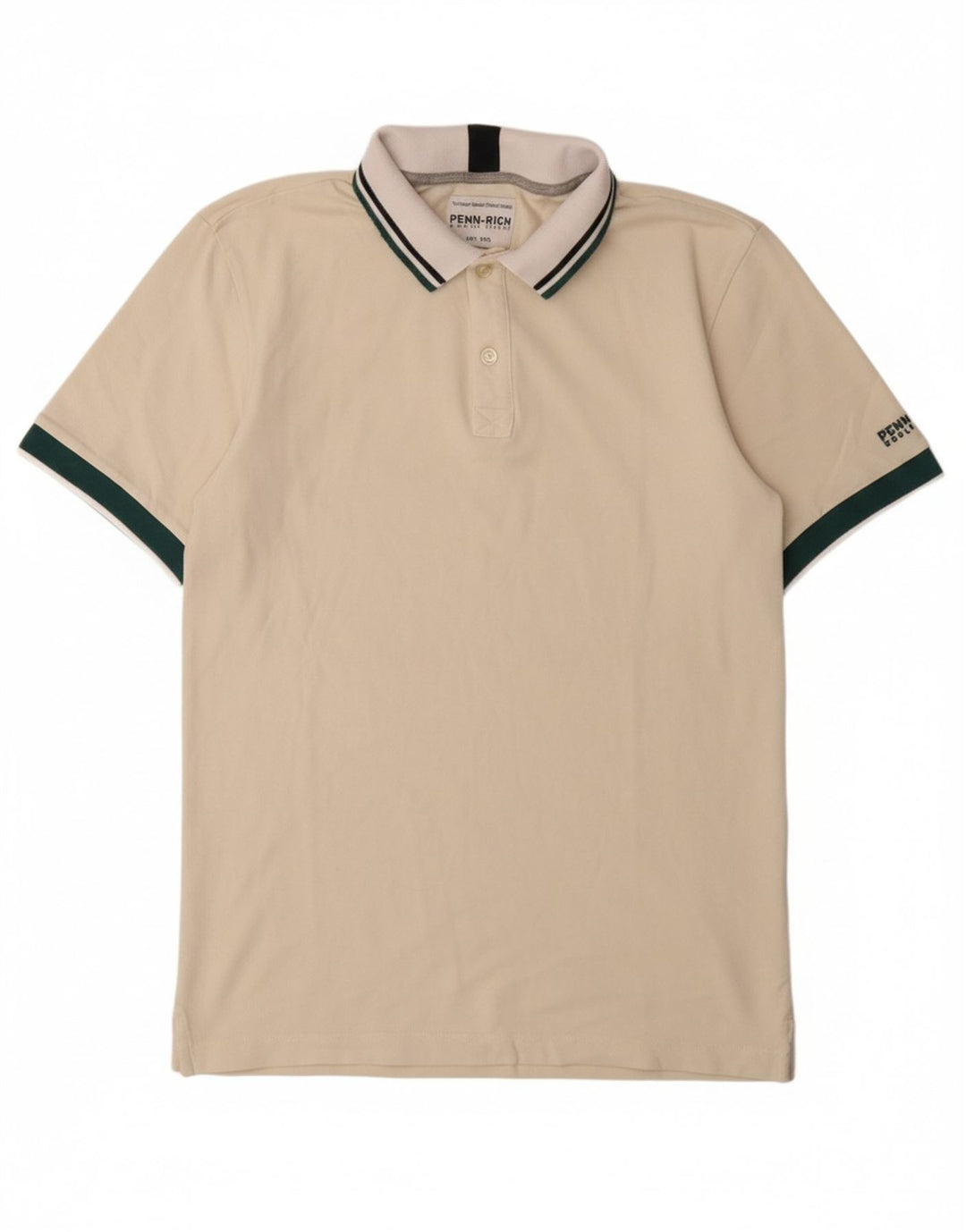 WOOLRICH Mens Penn-Rich Polo Shirt Small Off White Cotton Vintage Woolrich and Second-Hand Woolrich from Messina Hembry 