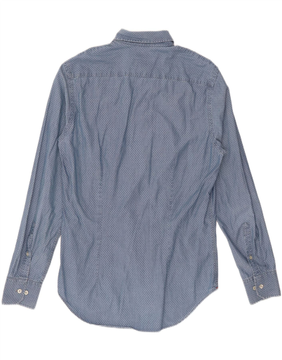 FRED PERRY Męska koszula o dopasowanym kroju, średnioniebieska, argyle/diamentowa bawełna
