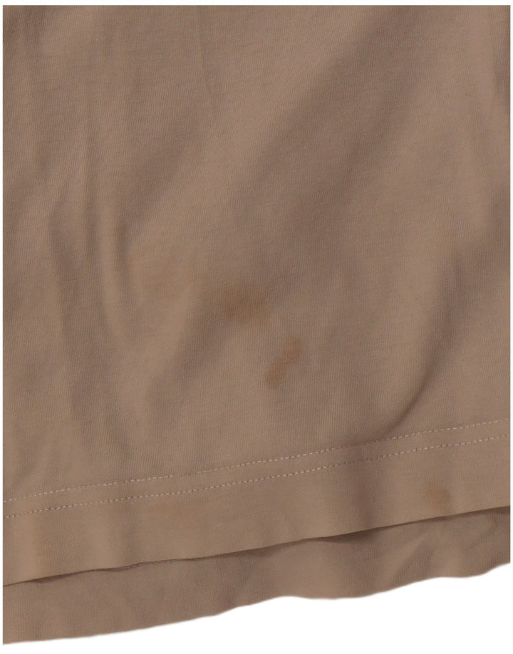 Męska koszulka z grafiką PAUL & SHARK z grafiką żeglarską XL, beżowa, bawełniana