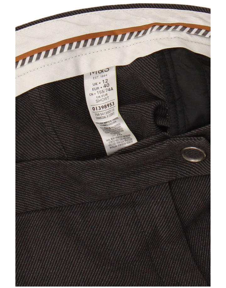 Marks & Spencer Damskie spodnie casual UK 12 Medium W30 L27 Szare