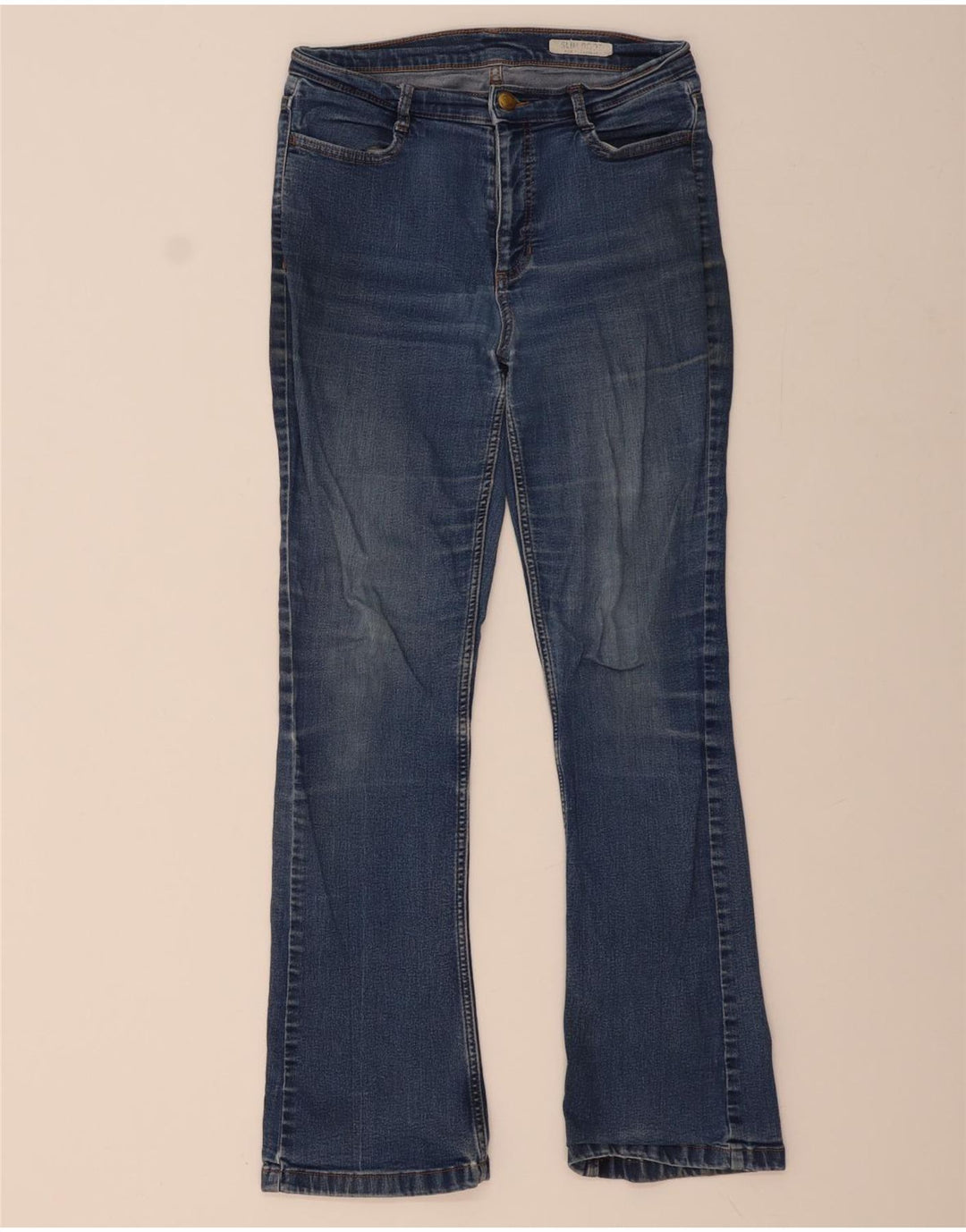 MARKS & SPENCER Damskie jeansy Bootcut o regularnym kroju UK 10 Małe W30 L30 Niebieskie