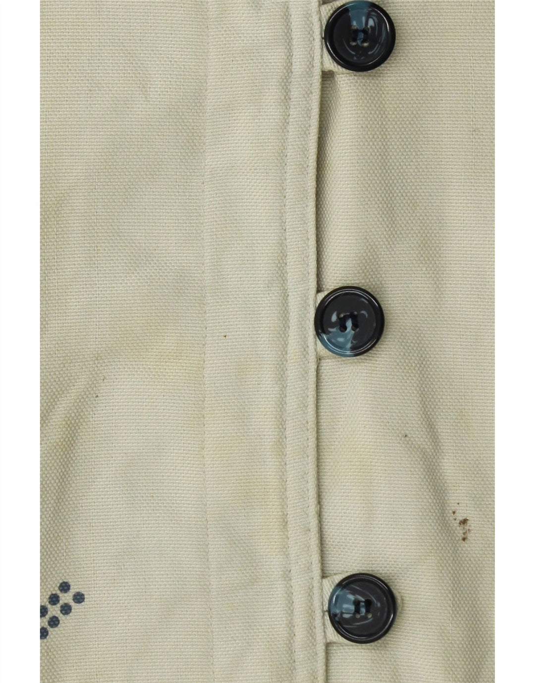 Damska bluzka z długim rękawem w stylu vintage, UK 12/14, średnie złamane białe paski