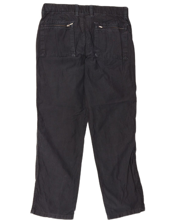 Męskie spodnie chino Massimo Dutti EU 44 Large W34 L30 Granatowe prążki